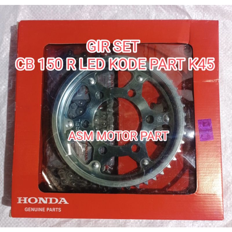 GEAR GIR SET CHAIN KIT CB 150 R LED CB150R LED K45