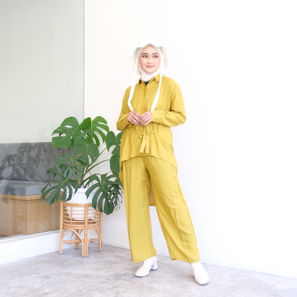 (RPA) ONE SET NEVA TUNIK ATASAN KEMEJA OVERSIZE BLOUSE WANITA RAYON