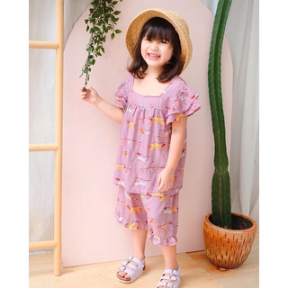 Setelan Anak Anggun Original Rayon Baju Anak Perempuan Super Premium Terlaris Best Seller