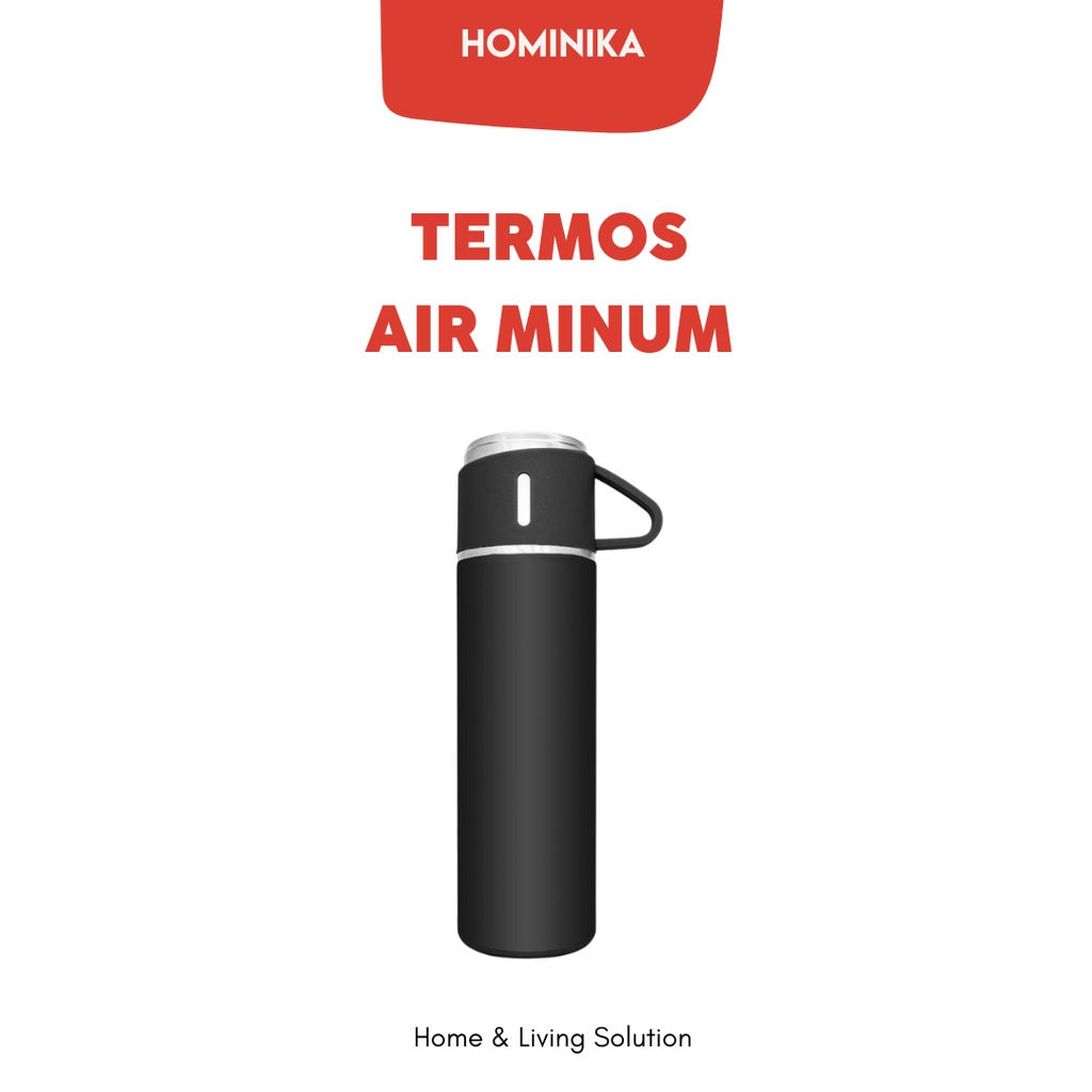 Termos Air Minum Botol 500ml Liter HMN09 Tumbler Air Panas Mini Thermos Kecil Kopi