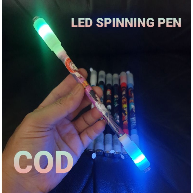 NARUTO LED SPINNING PEN / PEN ANTI STRESS / PEN BALANCE / PEN PUTAR