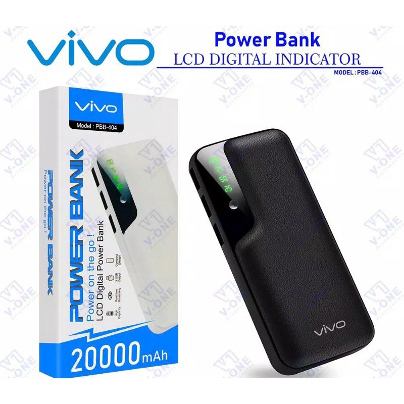 PS - Powerbank Power Bank Pb VIVO PBB 403 PBB 404 PBB 405 murah kapasitas 20000 mAh PBB-403 PBB-404 