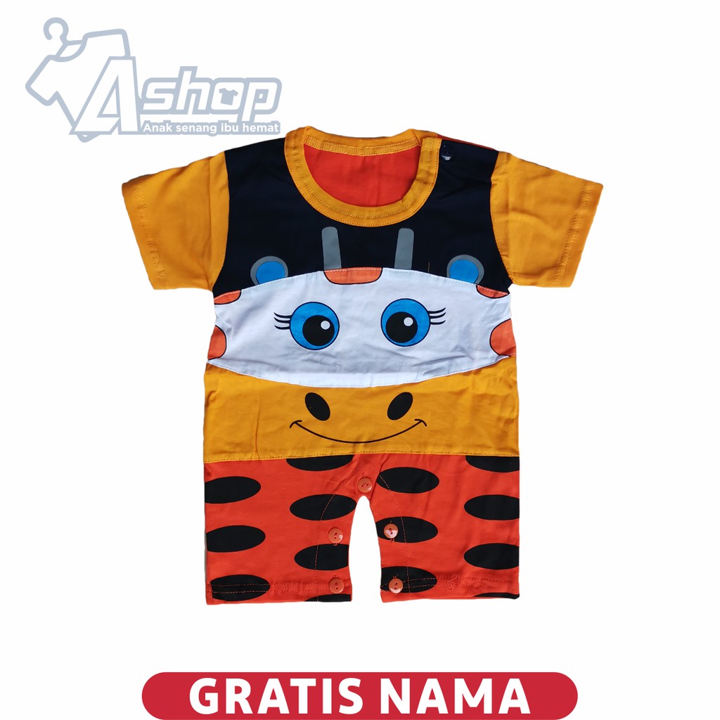 Romper Bayi Motif Sapi