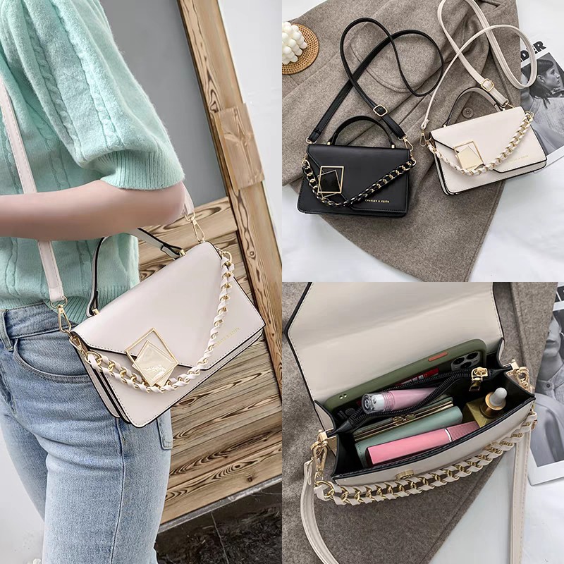 Tas Selempang Wanita Fashion Korea Import Premium - Tas Fashion Korea Kekinian - Tas Wanita Premium Model 2 Tali - Tas Pesta Wanita [SL66]