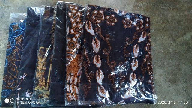 Size M L Xl  Bswart Batik Hrb026 Kenongo Hem Pendek Padi Pekalongan M L Xl Batik Pria Murah