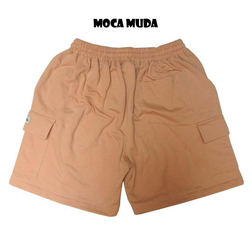 TDE/SHORT CARGO/CELANA PENDEK/UNISEX/PRIA/WANITA/CARGO/MOCA MUDA