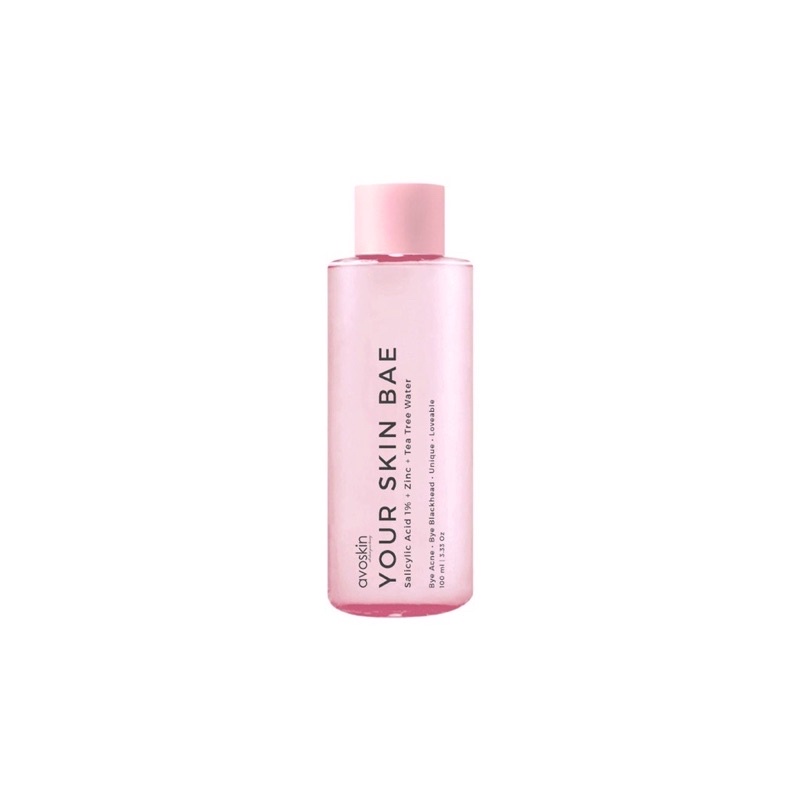 new AVOSKIN Your Skin Bae SERUM TONER Salicylic Acid 1% + Zinc + Tea Tree Water 100 ml