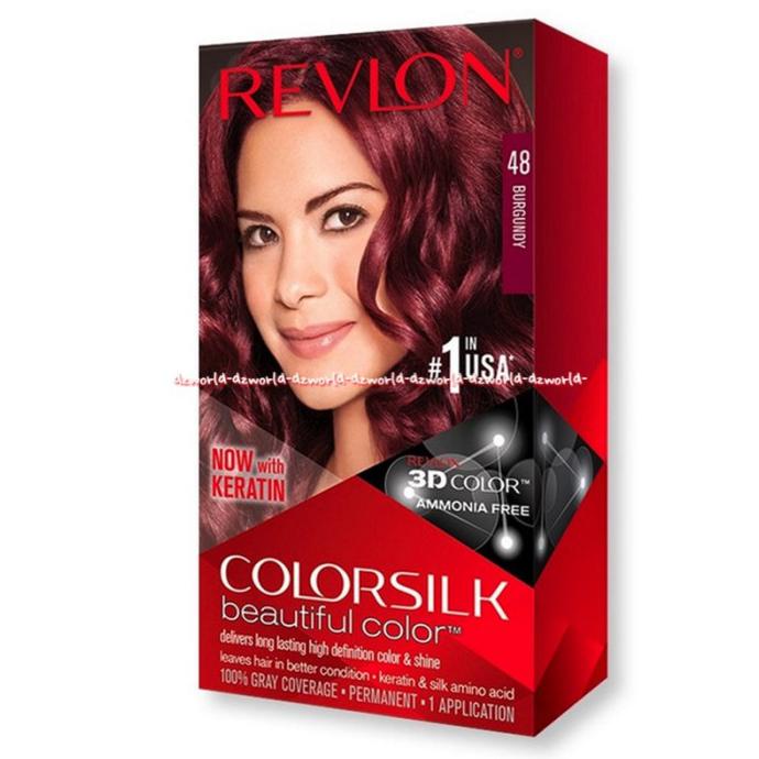 Revlon Colorsilk Hair no 48 Burgundy Pewarna rambut Ungu Cat Rambut