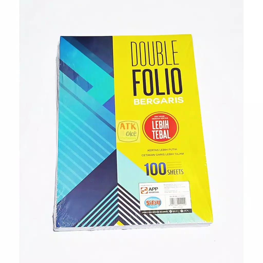 

Sidu Kertas Double Folio Bergaris (100 lembar)
