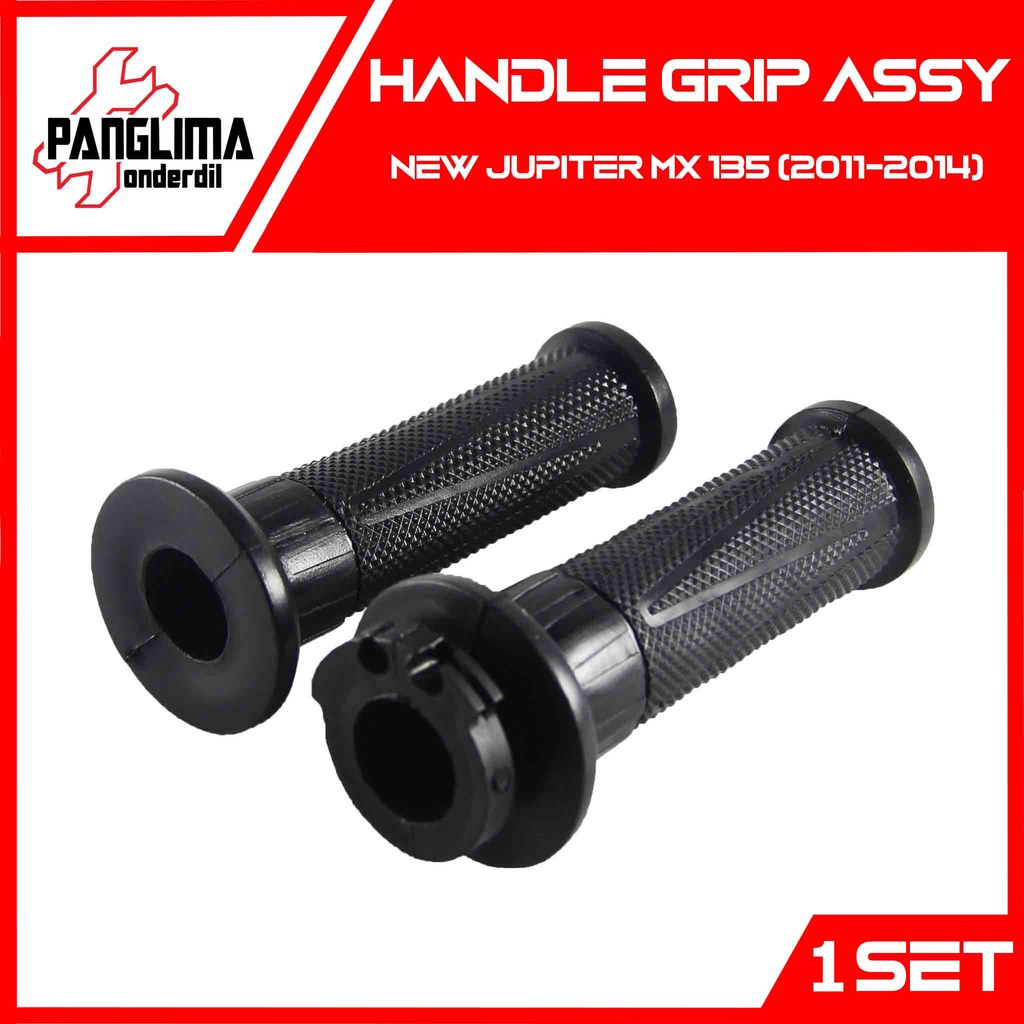 Handgrip Yamaha New Jupiter MX 135 New 2011-2014 Karet-Pipa-Slongsong Handle Hand grip-Fat-Vat-Pad-Handvat-Handpad Assy-Set