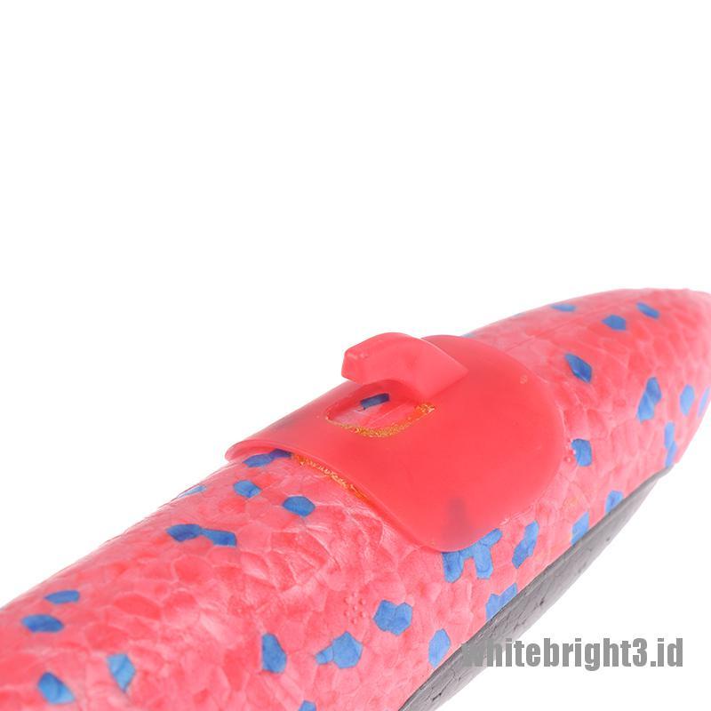 (white3) Mainan Pesawat Luncur Bahan Busa + Karet Ukuran 35CM