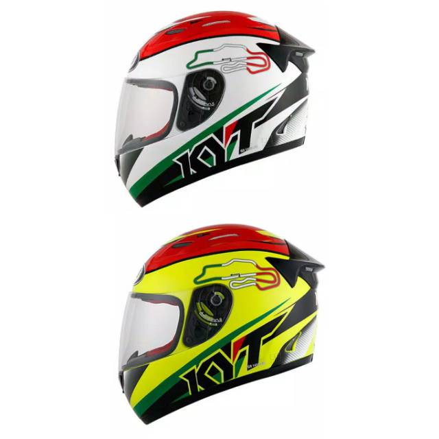 Helm KYT fullface KYT RC7 RC seven motif-3