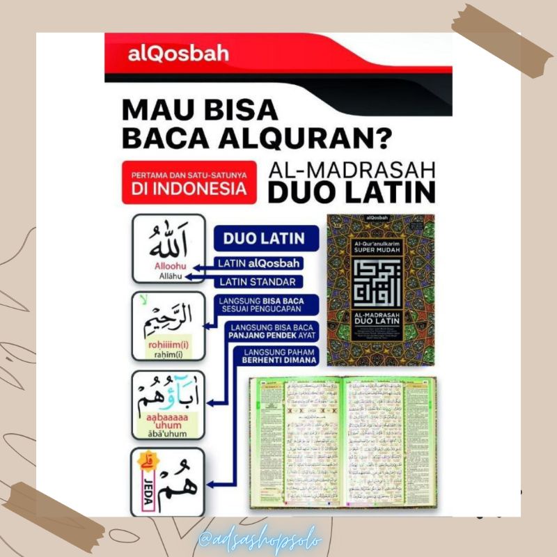 AL-QUR'AN AL-MADRASAH DUO LATIN A5
