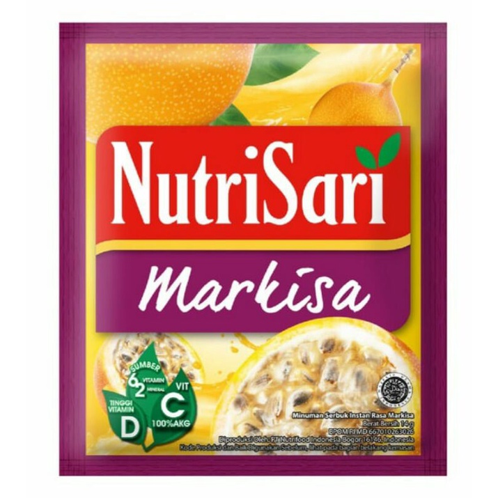

Nutrisari Markisa - Minuman Buah Vitamin C 10's