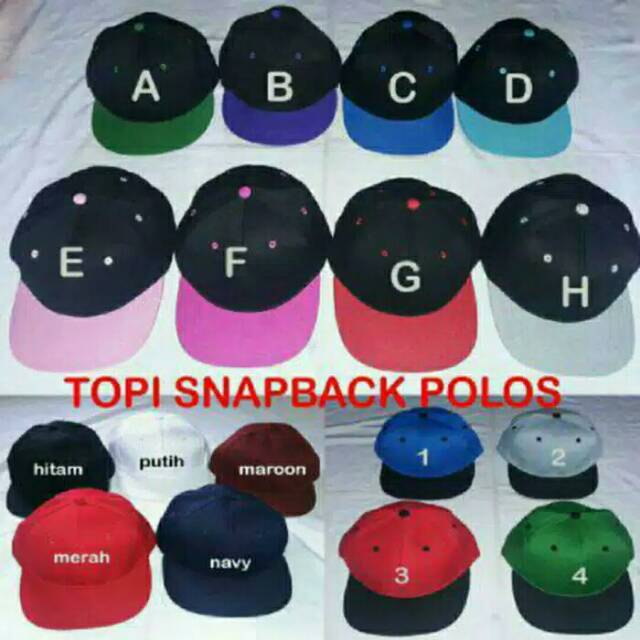 Bordir nama topi custom snapback dewasa