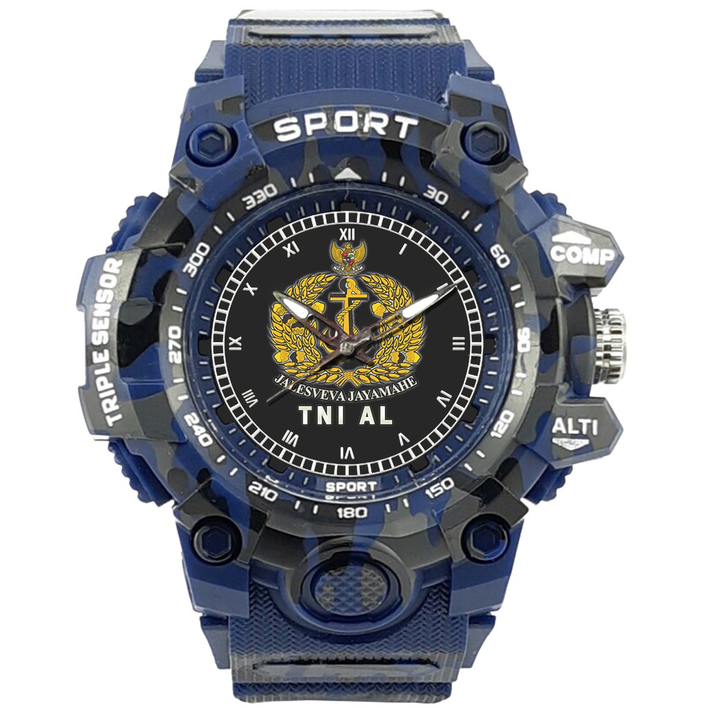 (SPECIAL EDITION) JAM TANGAN LOGO TNI-AL WATER RESISTANT NO.10