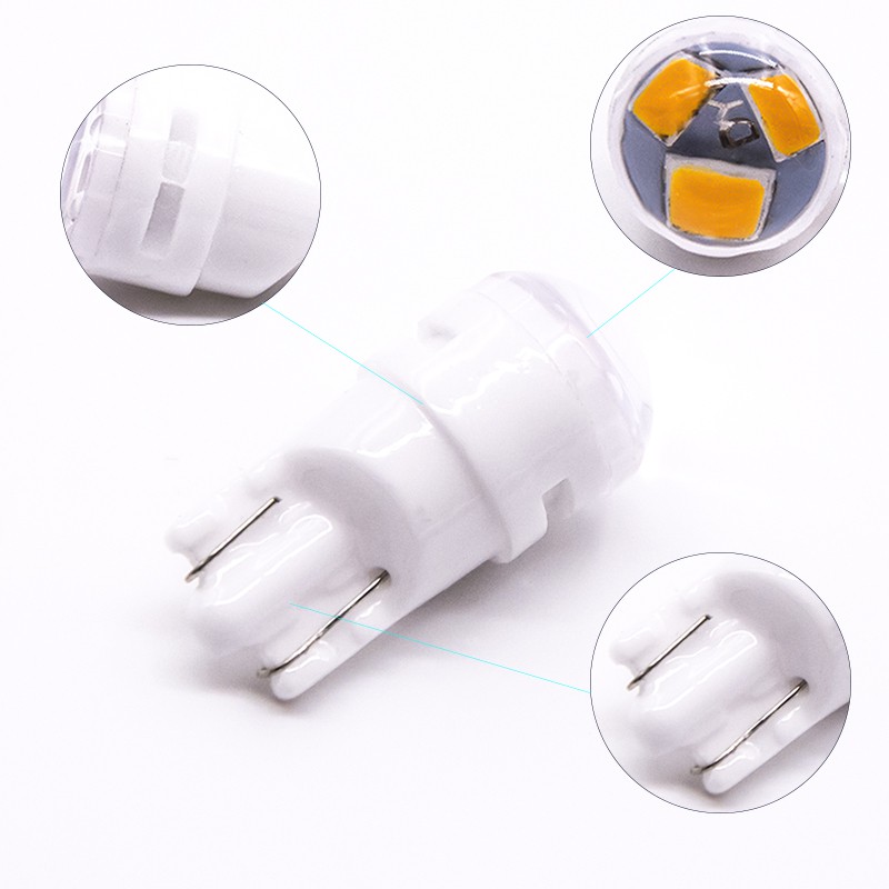 1 pc keramik T10 W5W Lampu posisi lampu plat nomor DRL Untuk Motor Mobil Motor