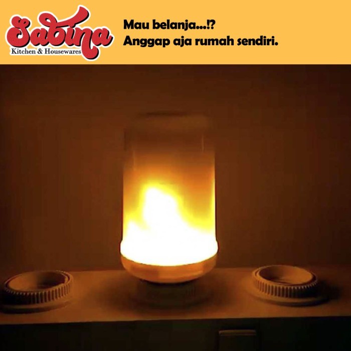 Bohlam LED Dekorasi Ruangan Taman Efek Api Flame Effect Flickering 7W