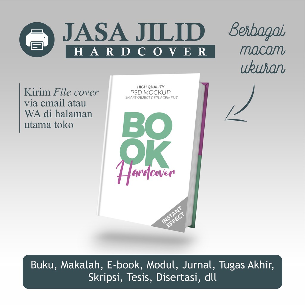 JILID HARDCOVER | JILID KARTON | JILID SKRIPSI | TESIS | DISERTASI