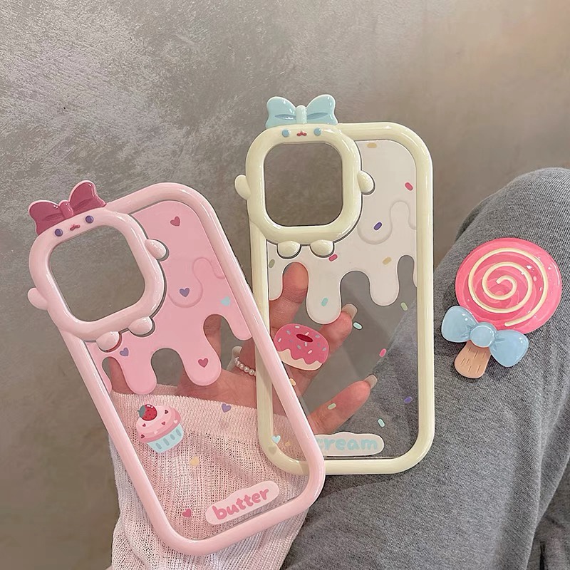 2 in 1 case Lensa stereo Motif Kartun shockproof Untuk iphone 11 pro max 12 13 pro max Xs max XR