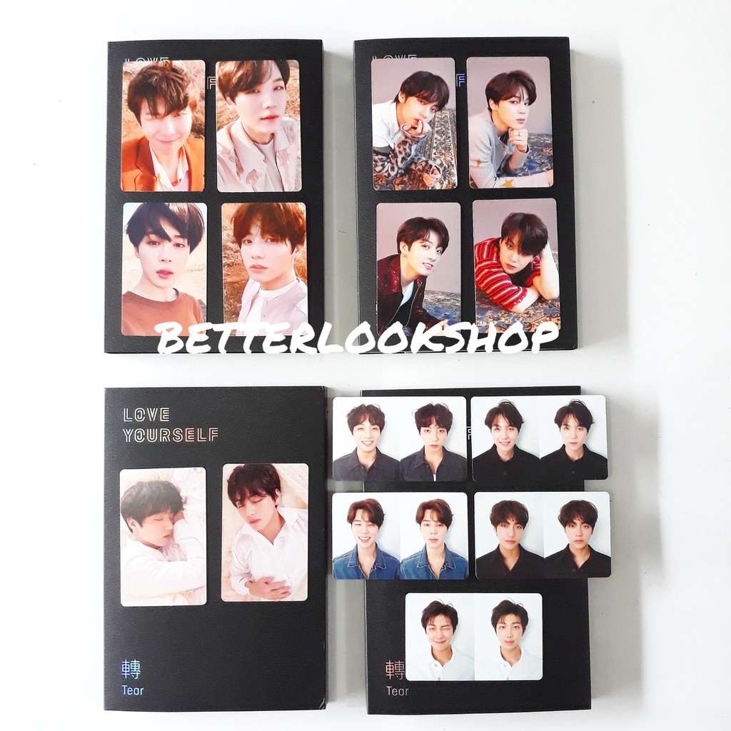 BTS - LOVE YOURSELF: TEAR Y/O/U/R VER - UNSEALED PHOTOCARD RM/JIN/SUGA/JHOPE/JIMIN/TAEHYUNG/JUNGKOOK
