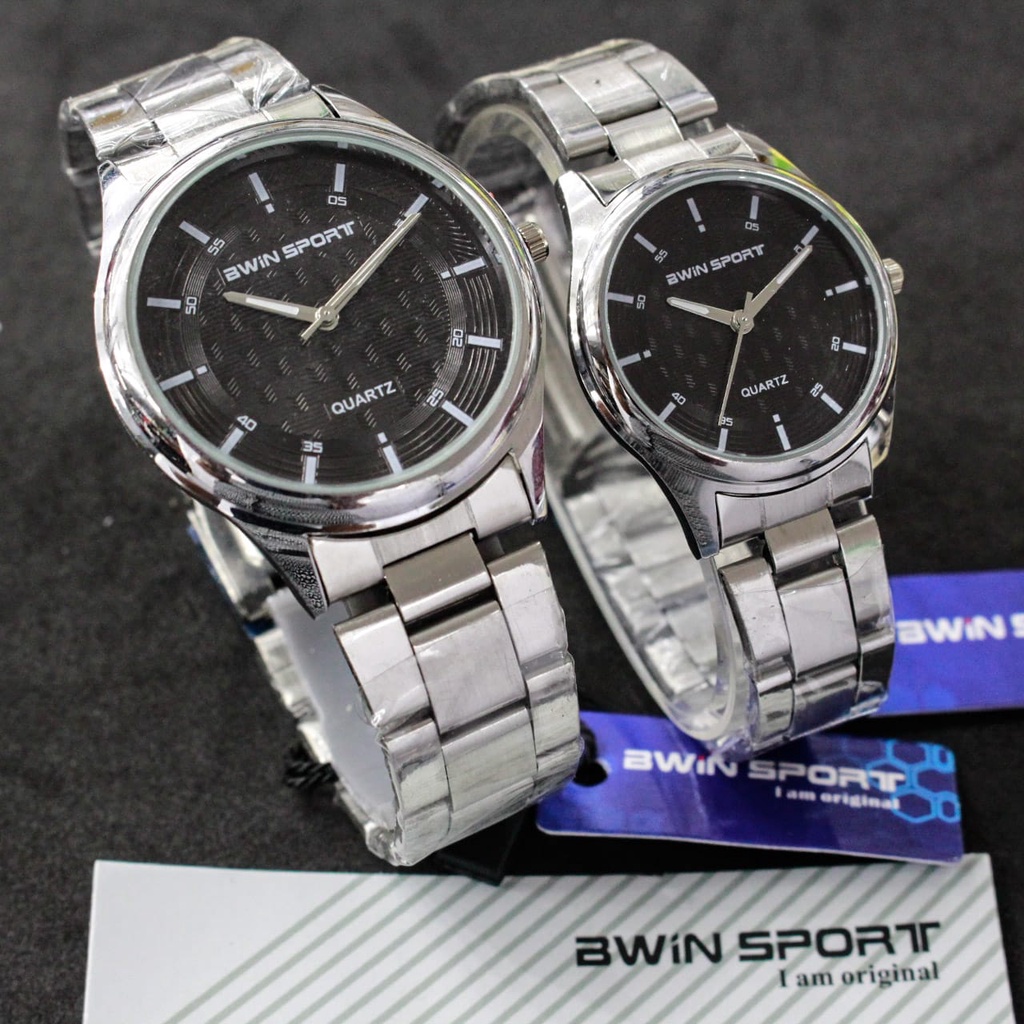 JAM TANGAN BWIN SPORT ORIGINAL RANTAI/ JAM TANGAN PRIA/WANITA BWIN SPORT ORIGINAL COMBINASI