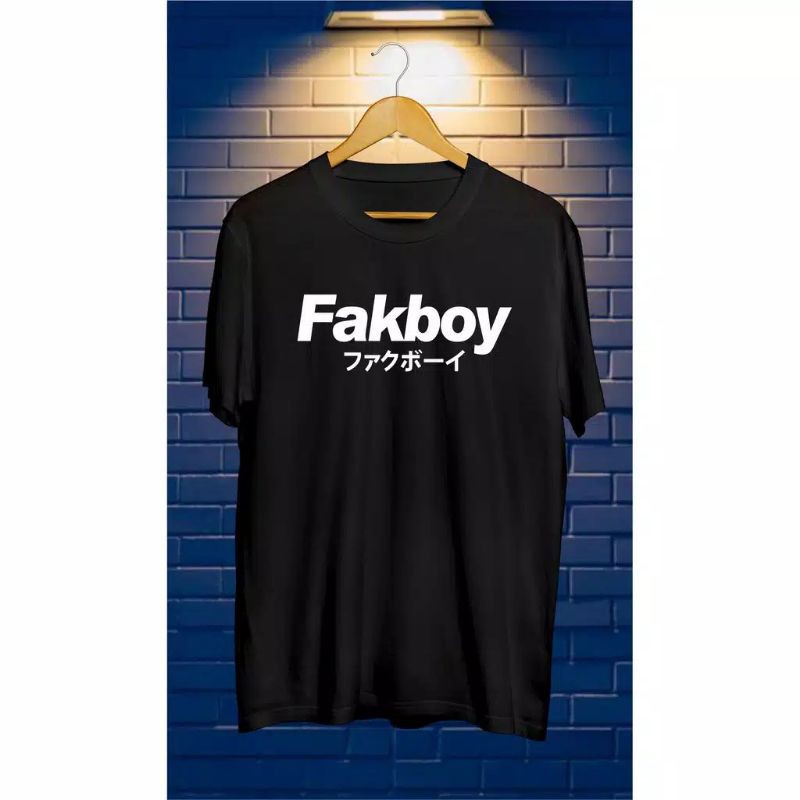 A102 KAOS DISTRO KAOS FAKBOY TULISAN JEPANG