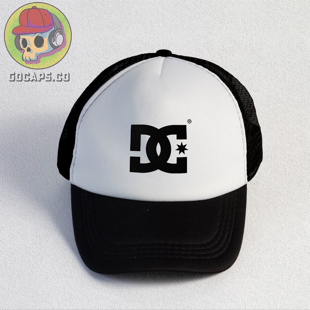 DC | Trucker Hat | Topi Pria | Trucker | Baseball | Brand | Topi Jaring | Gocaps