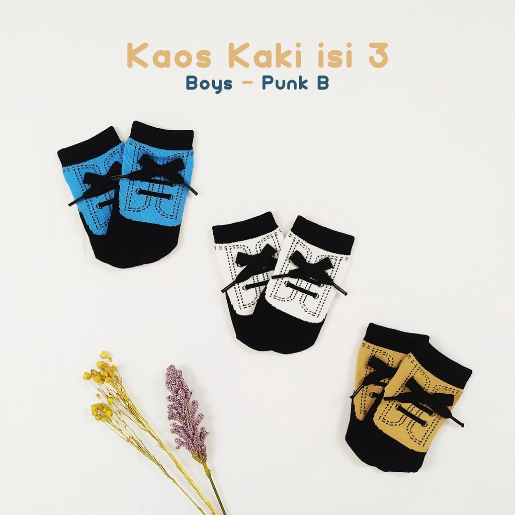 Petite Mimi Kaos Kaki 3 in 1 Boy/Girl anti slip