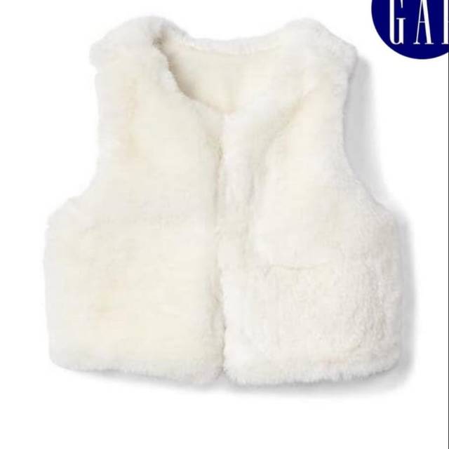 Jaket Anak Perempuan Bomber Vest Bulu Anak Perempuan Branded Import Gap Rompi Anak Baby Import Brand
