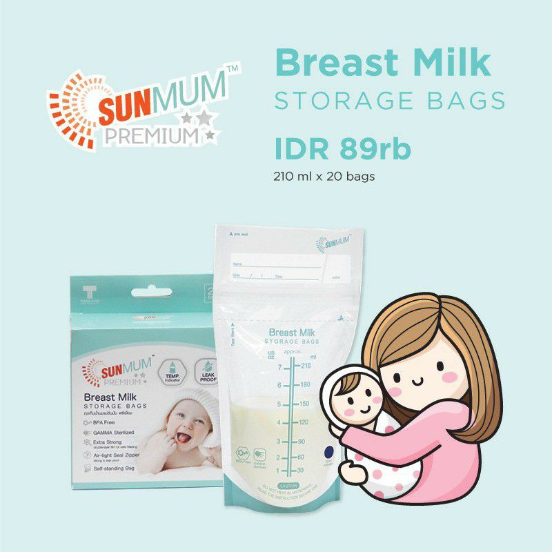 Sunmum Premium Breastmilk Storage Bags Kantong ASI [20 pcs]
