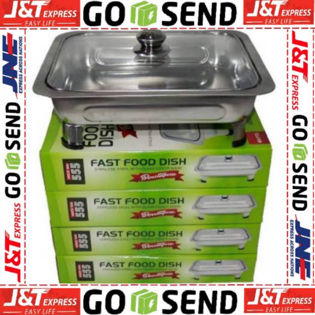 FREE BUBBLE WARP Fast Food Dish hockway555 : wadah tempat prasmanan stainless steel : Fast Food Dish