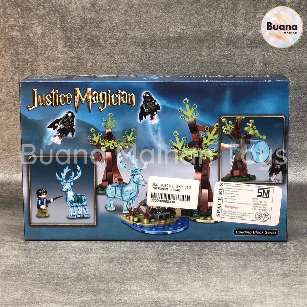 BRICK JUSTICE MAGICIAN EXPECTO PATRONUM MAINAN EDUKASI ANAK COWO CEWE BLOCK BRICKS HARRY POTTER 11340