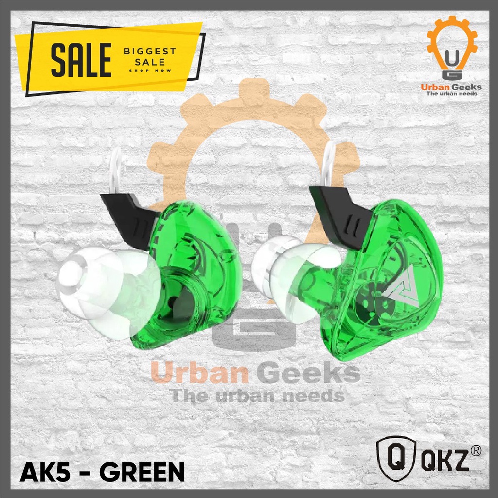 QKZ AK5 Sport Running Dynamic Super Bass Earphone Music HiFi Headset