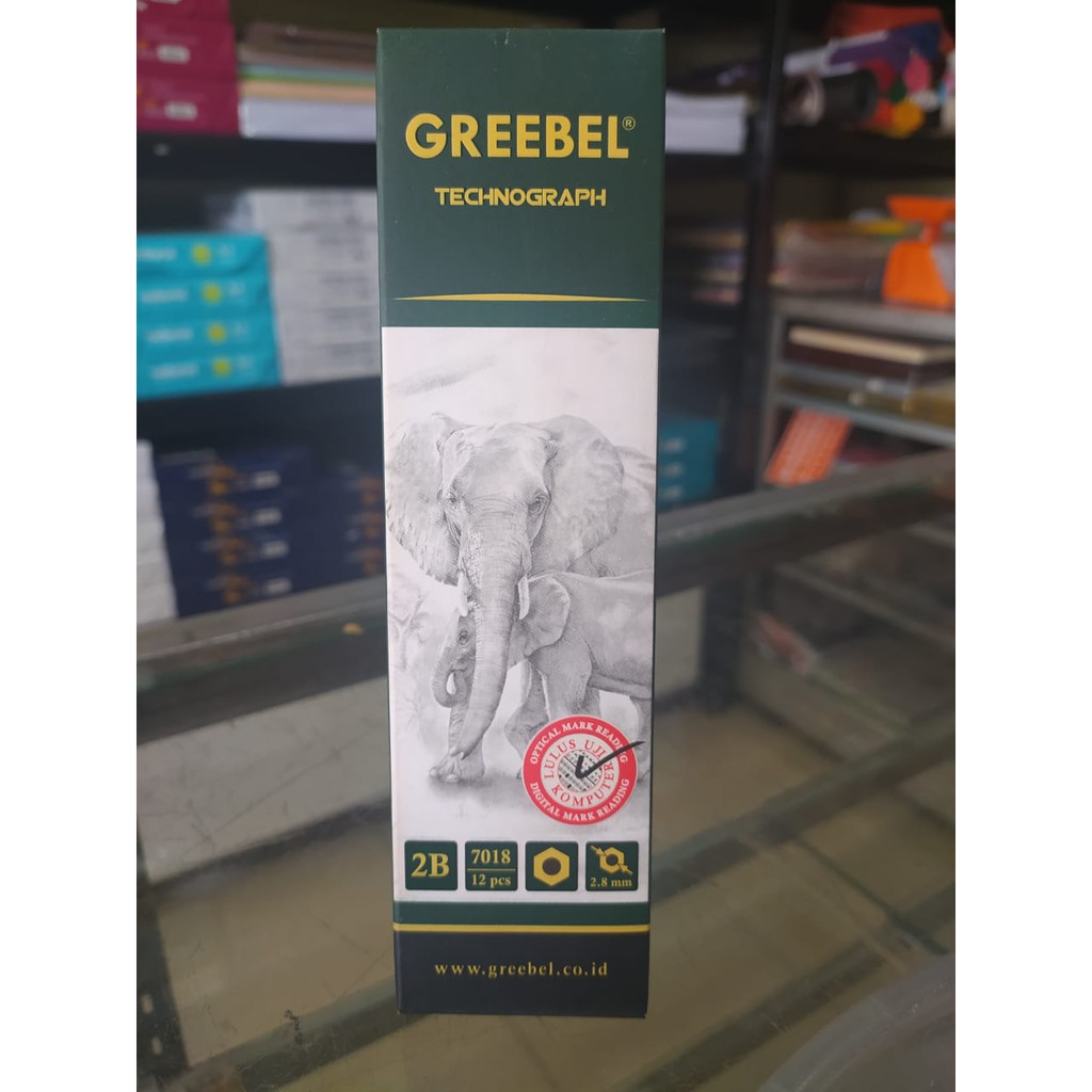 

(1 LUSIN) Pensil 2B Greebel