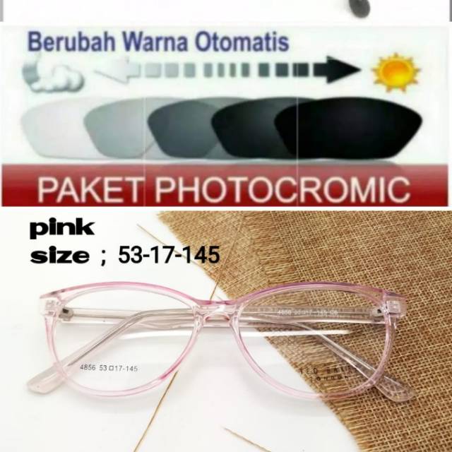 Frame Kacamata Wanita Terbaru, Kaca mata Cat eye, Kacamata Minus Plus Anti Radiasi PHOTOCROMIC