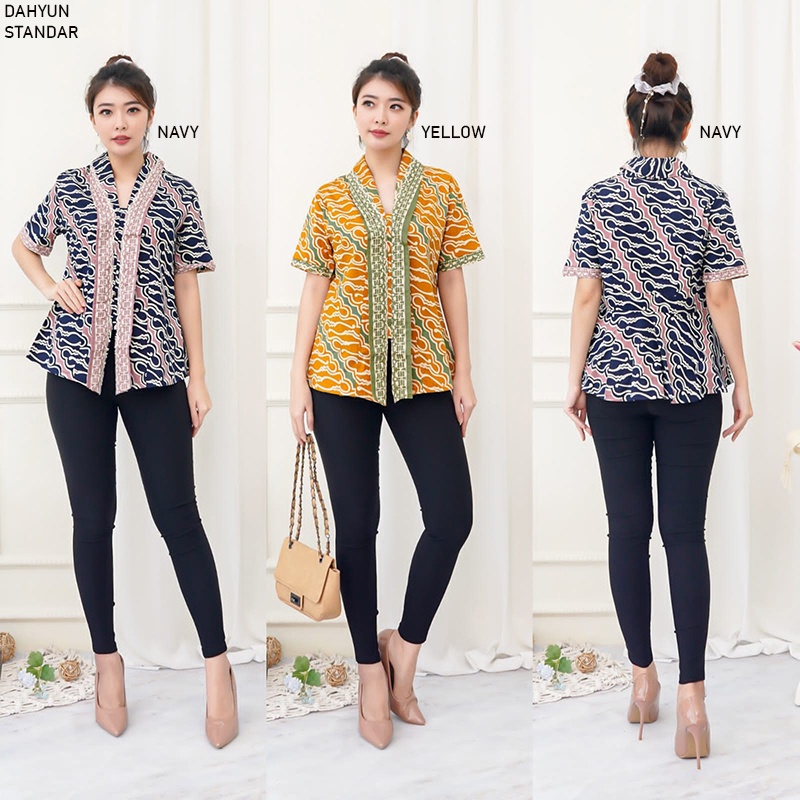 PEDY TOP STANDAR,JUMBO &amp; SUPER JUMBO - Atasan Batik Wanita Lengan Panjang / MILITIA/DAHYUN/CANDIKA