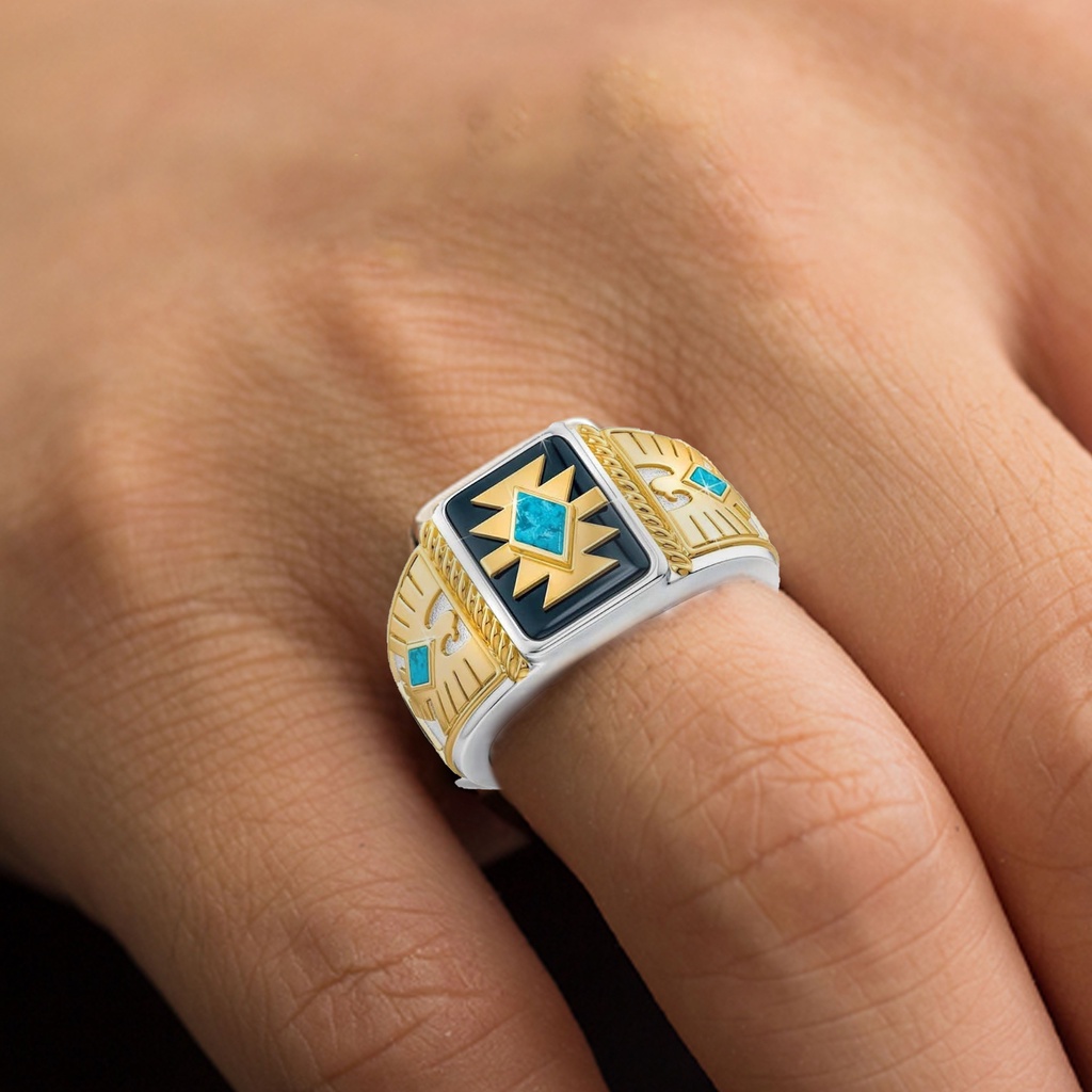 Hu Hu Hu Hu Hu Alat Bantu Pasang Kacamata♡ Cincin Knuckle Desain Ukiran Elang Warna Emas Gaya Antik Untuk Harian