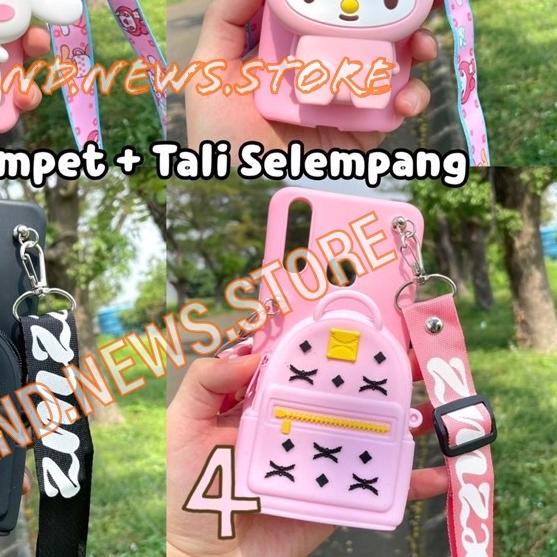 ☝ INFINIX HOT 8/HOT 8 LITE/NOTE 7/CASE BONEKA DOMPET KOIN/GANTUNGAN TALI HP SELEMPANG ✧