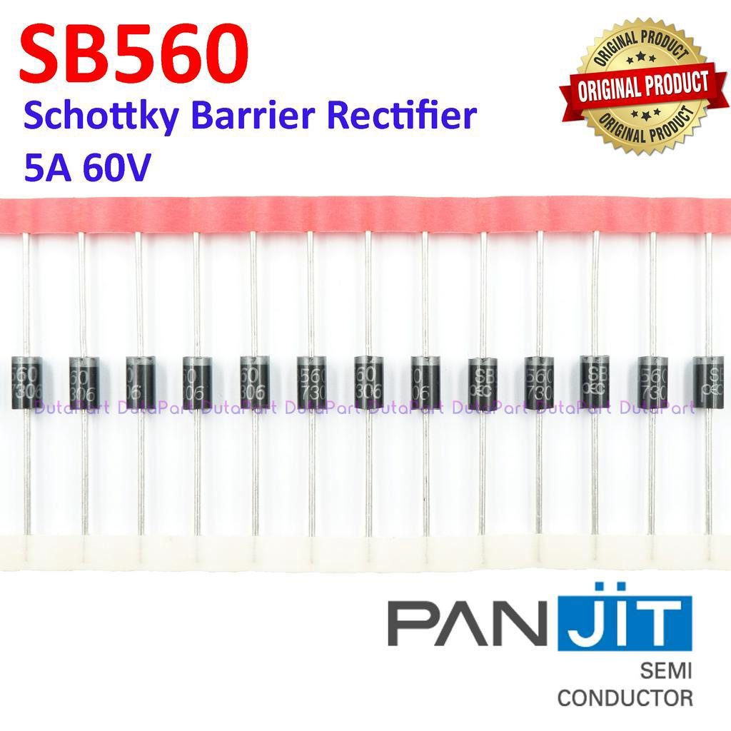 SB560 5A 60V ORIGINAL PANJIT Schottky Barrier Rectifier Dioda SB 560