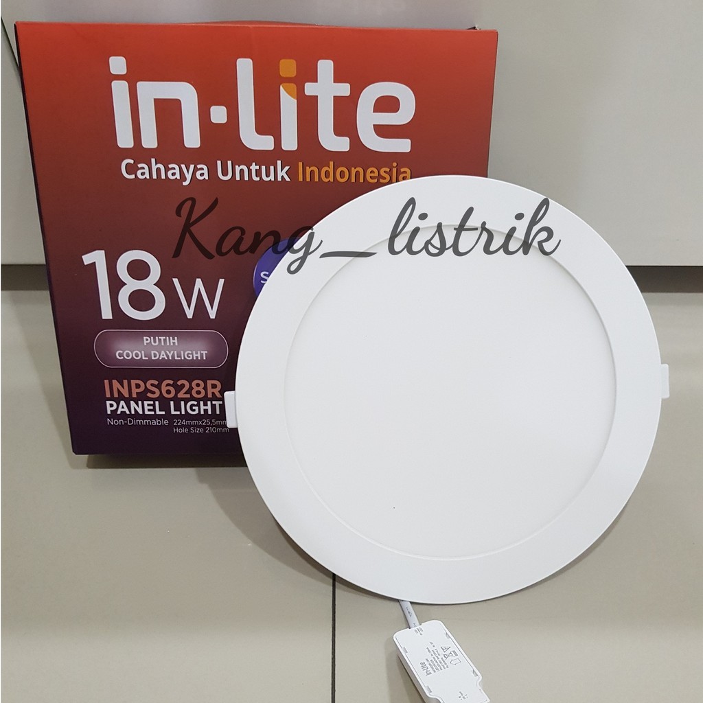 Inlite Downlight Led Panel 18 Watt Bulat - Putih INPS IB