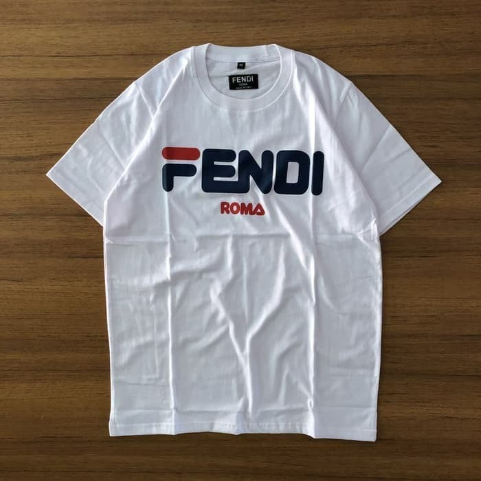 KAOS COMBED 30S FENDI ROMA BAJU TSHIRT HS-214