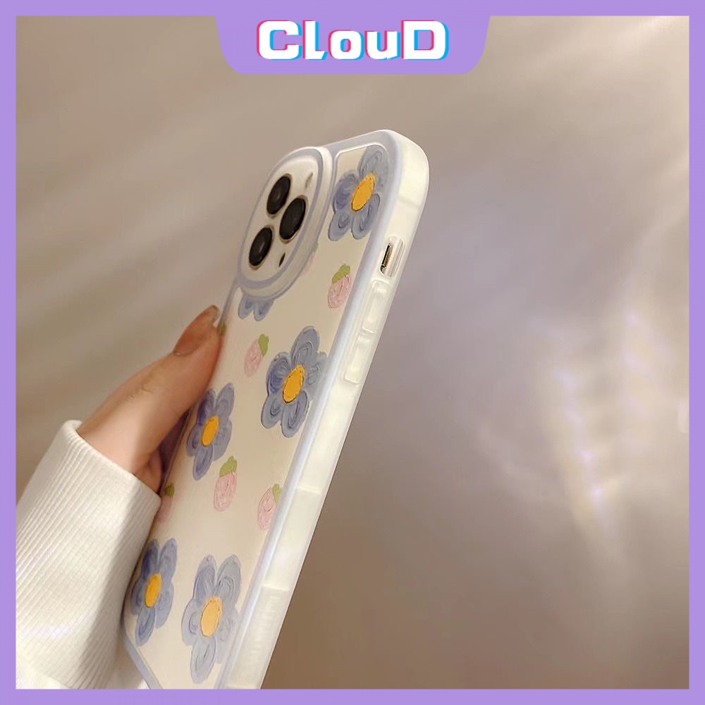 Casing Realme C53 C31 C21Y C15 C20 5i 8 7i 7 C17 6i 8Pro 5 5S C11 C20A C35 Narzo 20Pro 50A Prime C3 3D Relief Lukisan Minyak Flower Lover Tpu Lembut Shockproof Floral Back Phone Case