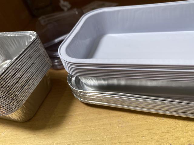 Aluminium Foil Cup Kotak P-380 Dan Tutup