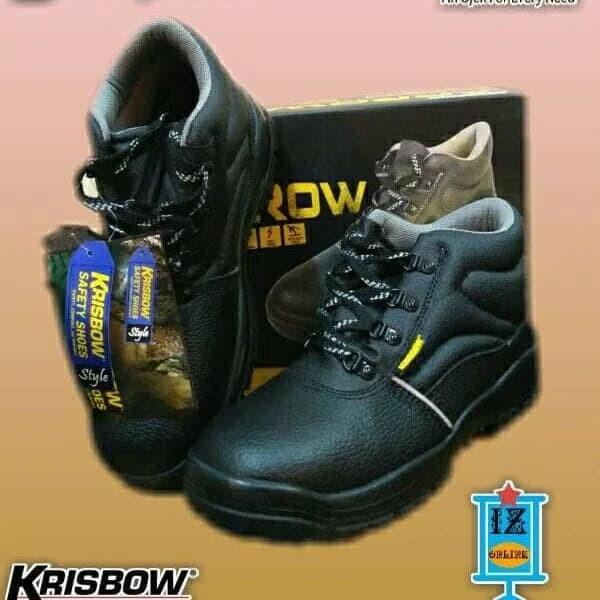 Sepatu safety Krisbow Arrow 6 inch - Hitam