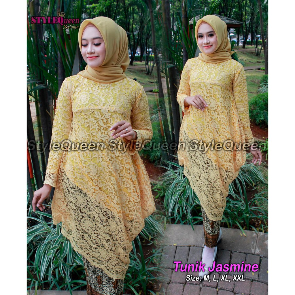 LIZ&gt; Pakaian wanita / SET kebaya jasmine / BAJU kebaya modern / pakaian pesta / baju wanita kekinian