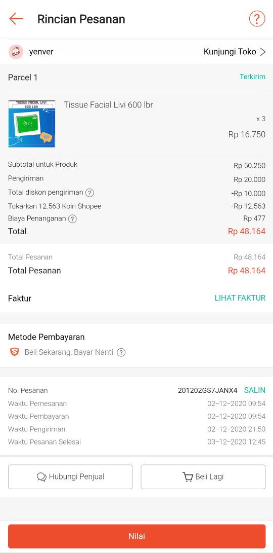 Tissue Facial Livi 600 Lbr