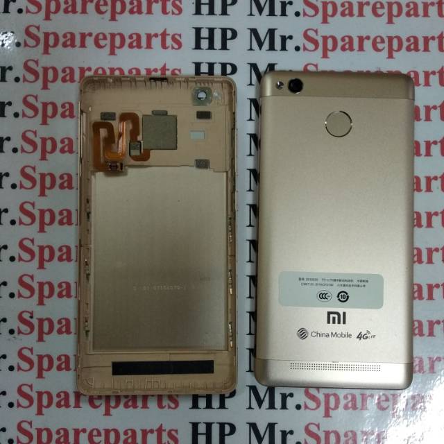 BACKDOOR TUTUP BELAKANG PLUS FINGERPRINT XIAOMI REDMI 3S REDMI 3  ORIGINAL