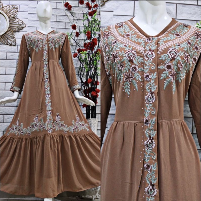 GAMIS CERUTY KERUT BORDIR ACEH