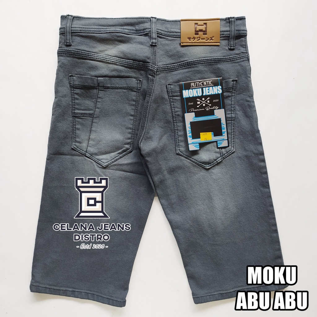 Celana Jeans Pendek Pria Hitam Bio Distro